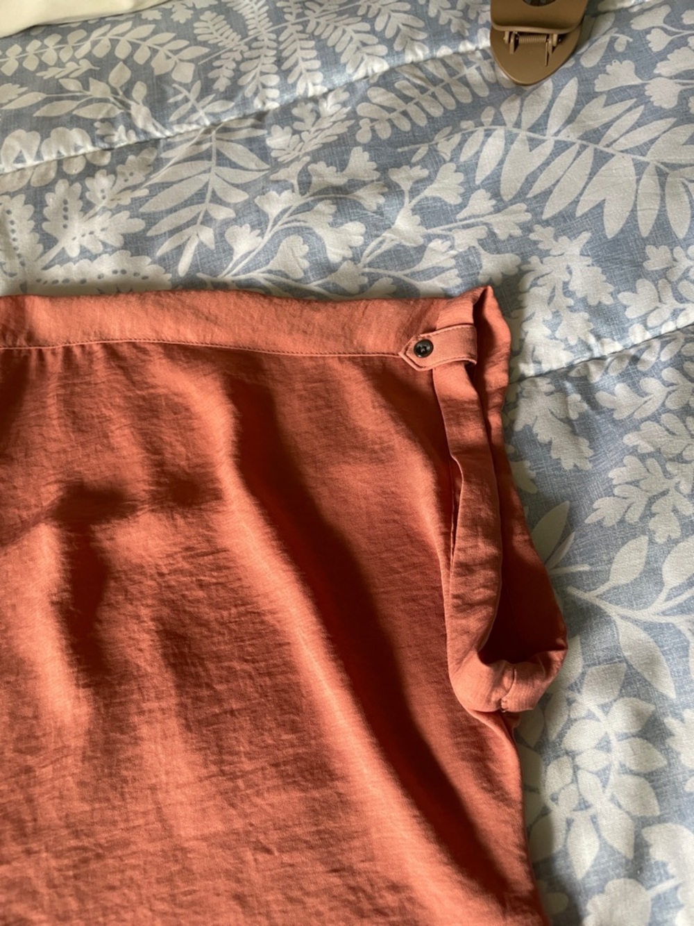 Maurices Burnt Orange Short-Sleeve Blouse - Picture 2 of 8
